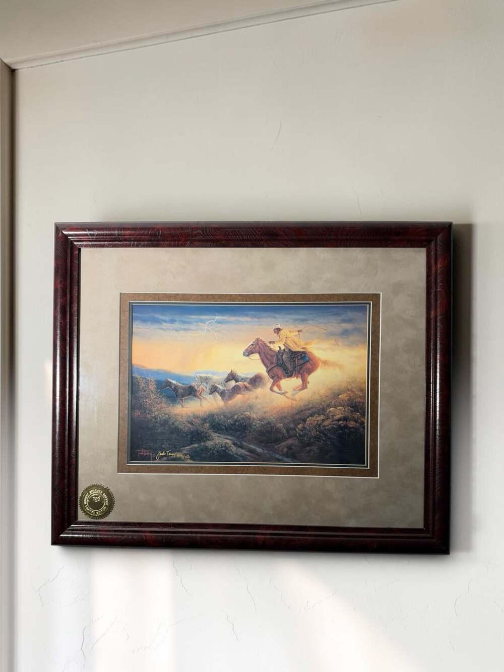 Jack Terry Western Art Print 405/750 Framed